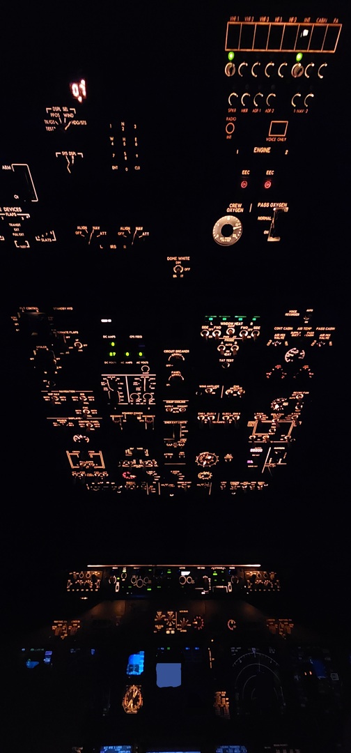 B737-700 Cockpit top